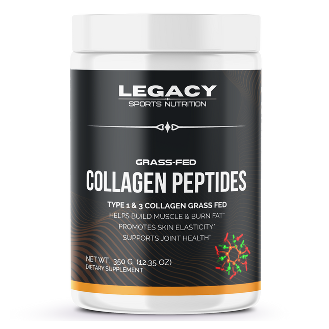 Grass-fed Collagen Peptides - Type 1 & Type 3 Collagen for Muscle Recovery, Joint Health, Hair, Skin, Nails - Unflavored (12.35oz / 35 Servings)