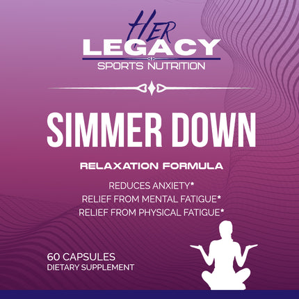 Simmer Down Relaxation Formula nutrition label