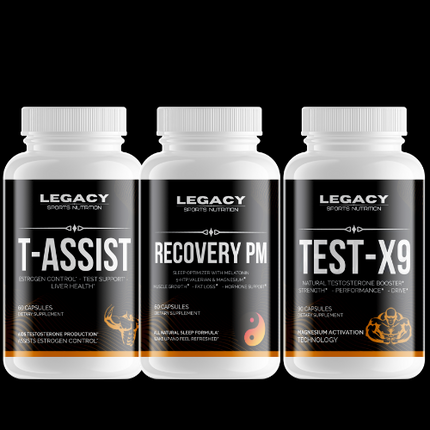 T-Assist, Recovery PM, and Test-X9 supplements